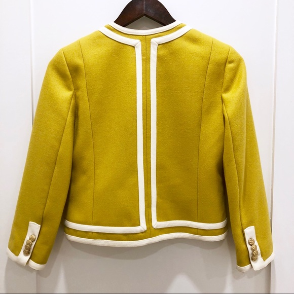 NWT J. Crew Collarless Military Style Jacket - Picture 4 of 8